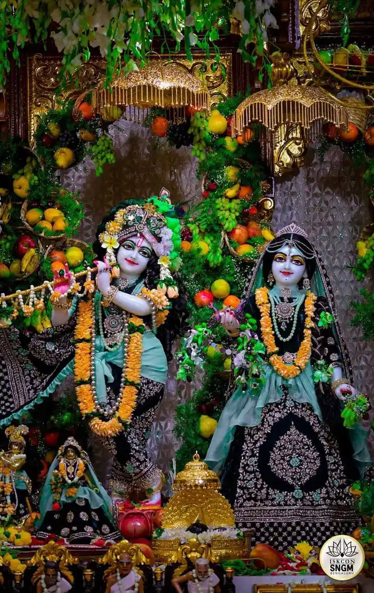 good morning radha krishna images