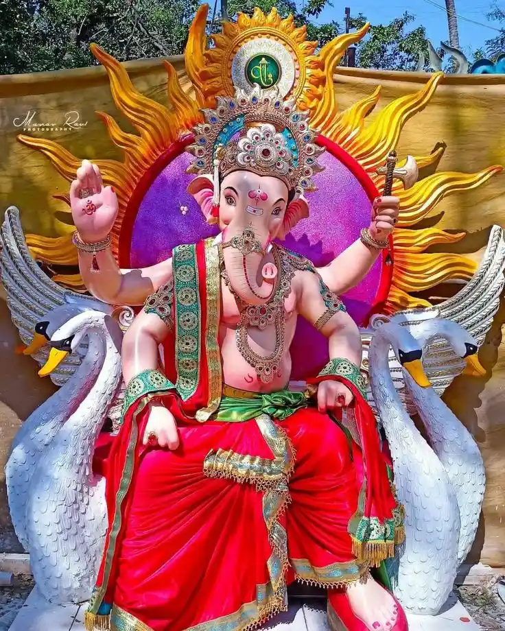 angry ganpati photo
